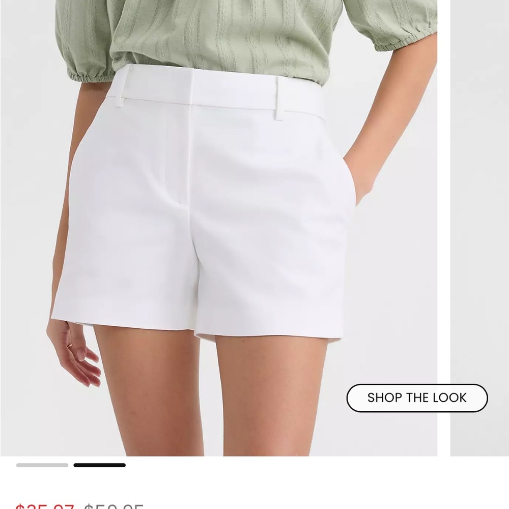 LOFT Women's White Rivera Shorts